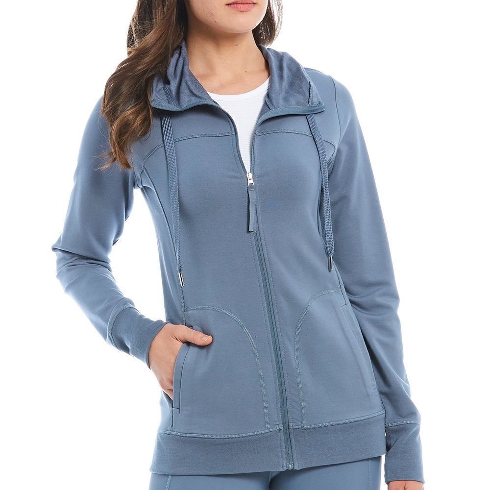 ✨4xHP✨Tangerine ZipFront Athleisure Hooded Jacket✨